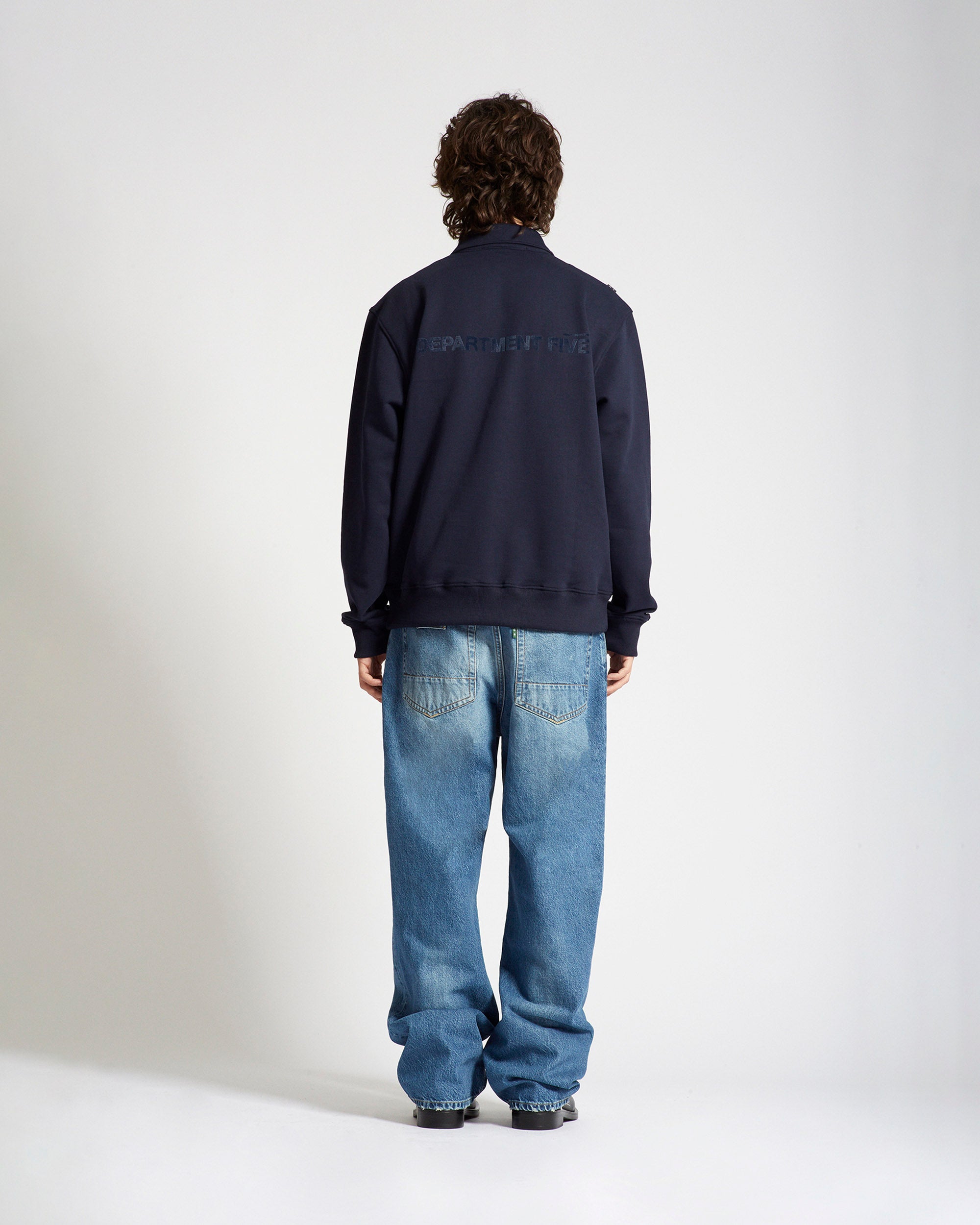 Boss polo-neck sweatshirt