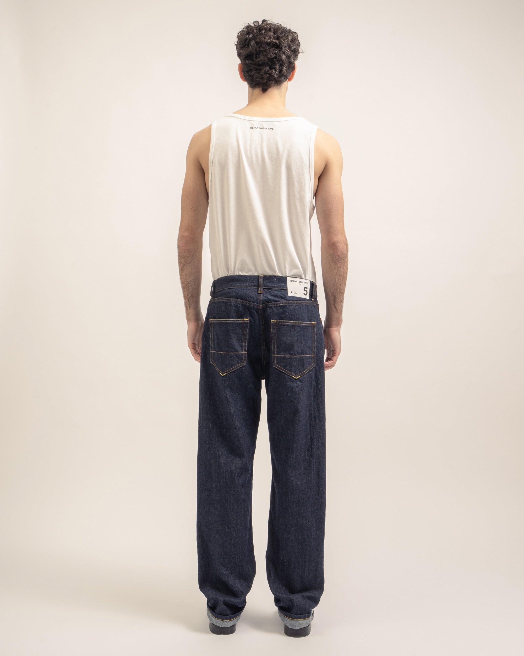 Bowl relaxed-fit selvedge denim jeans