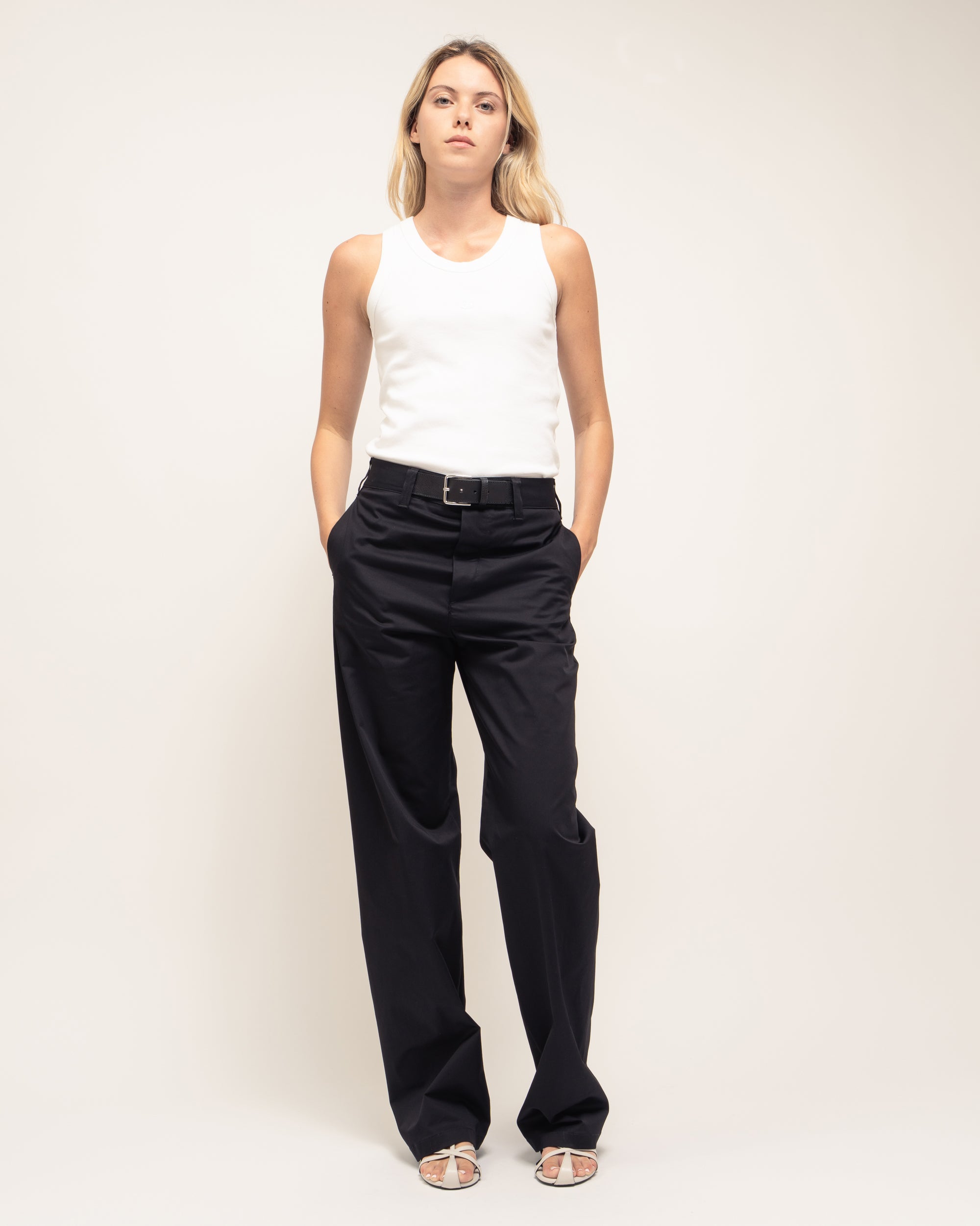 Duelle pantaloni gamba dritta