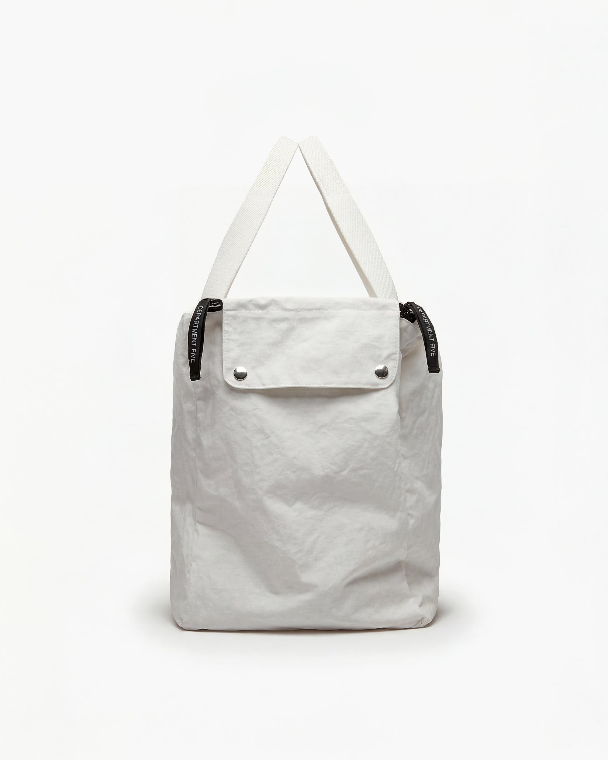White duffle bag