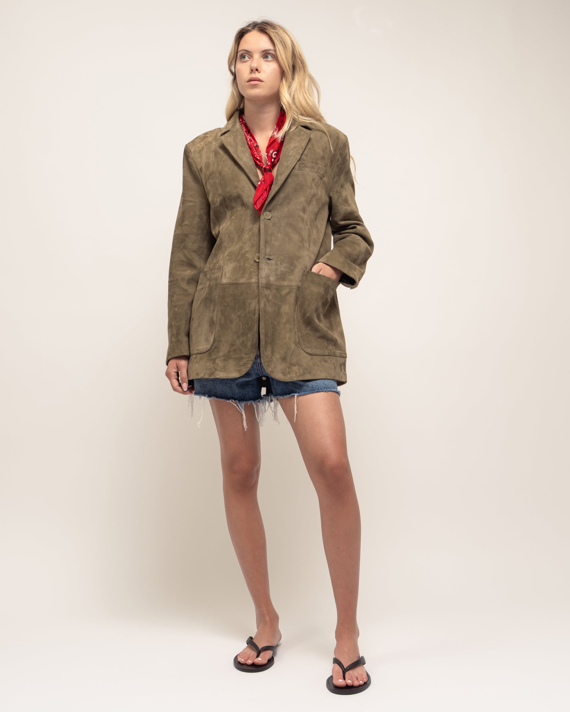 Funker blazer in suede