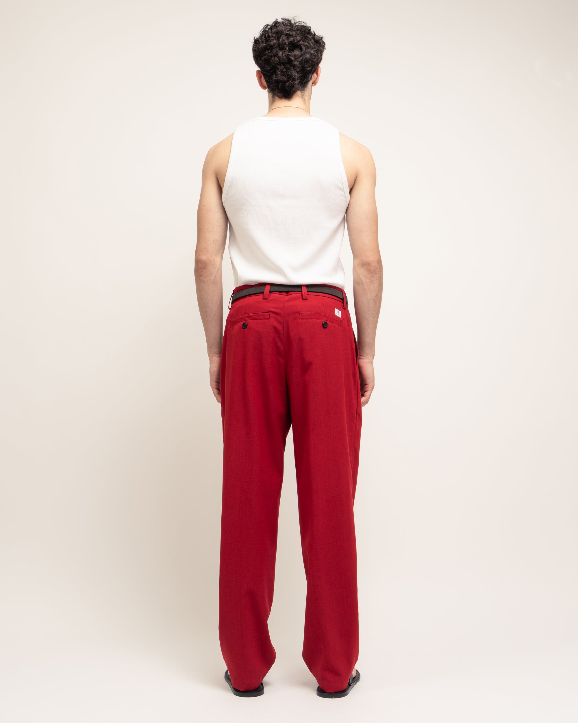 Gin pantaloni gamba ampia