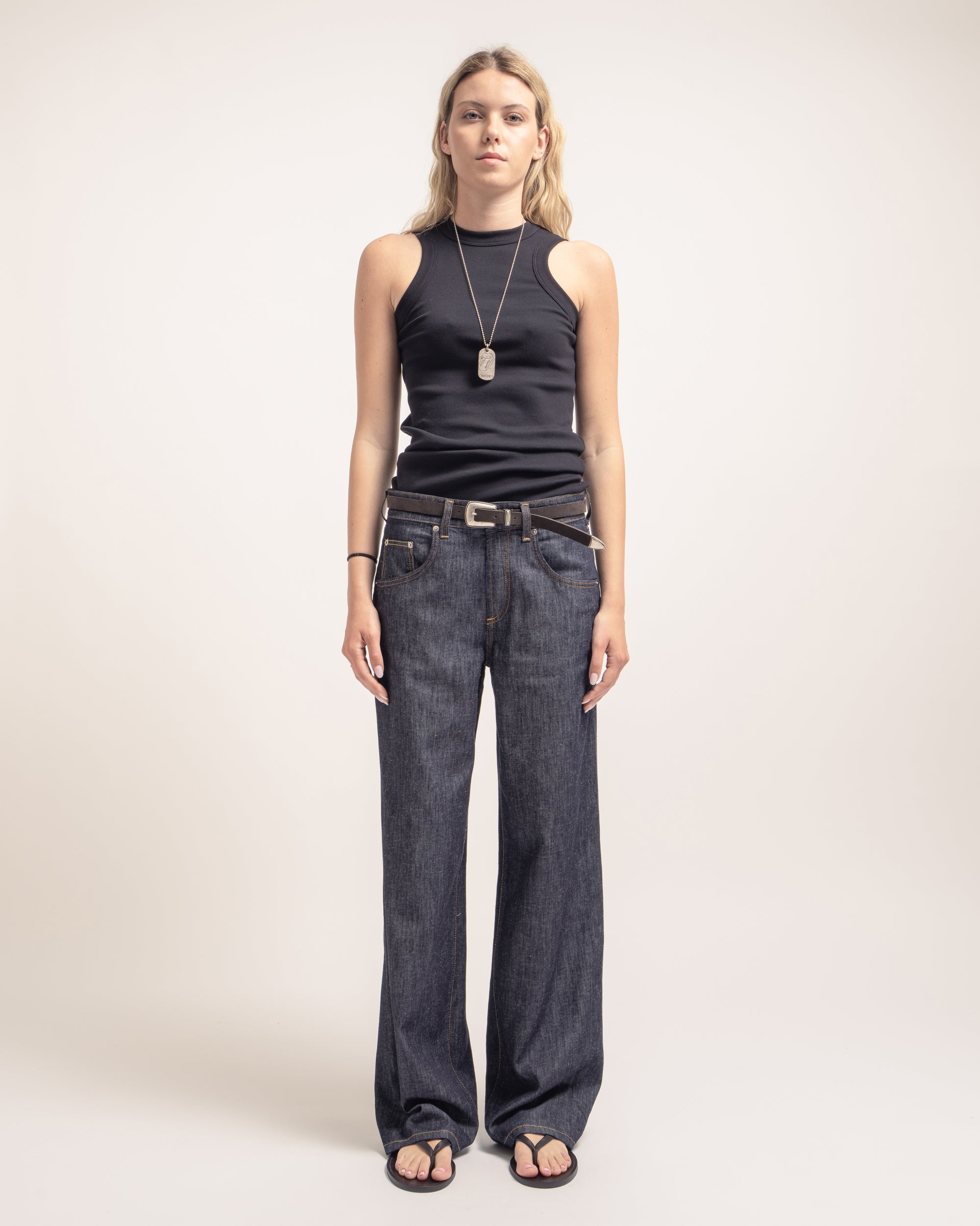 Pop jeans gamba ampia