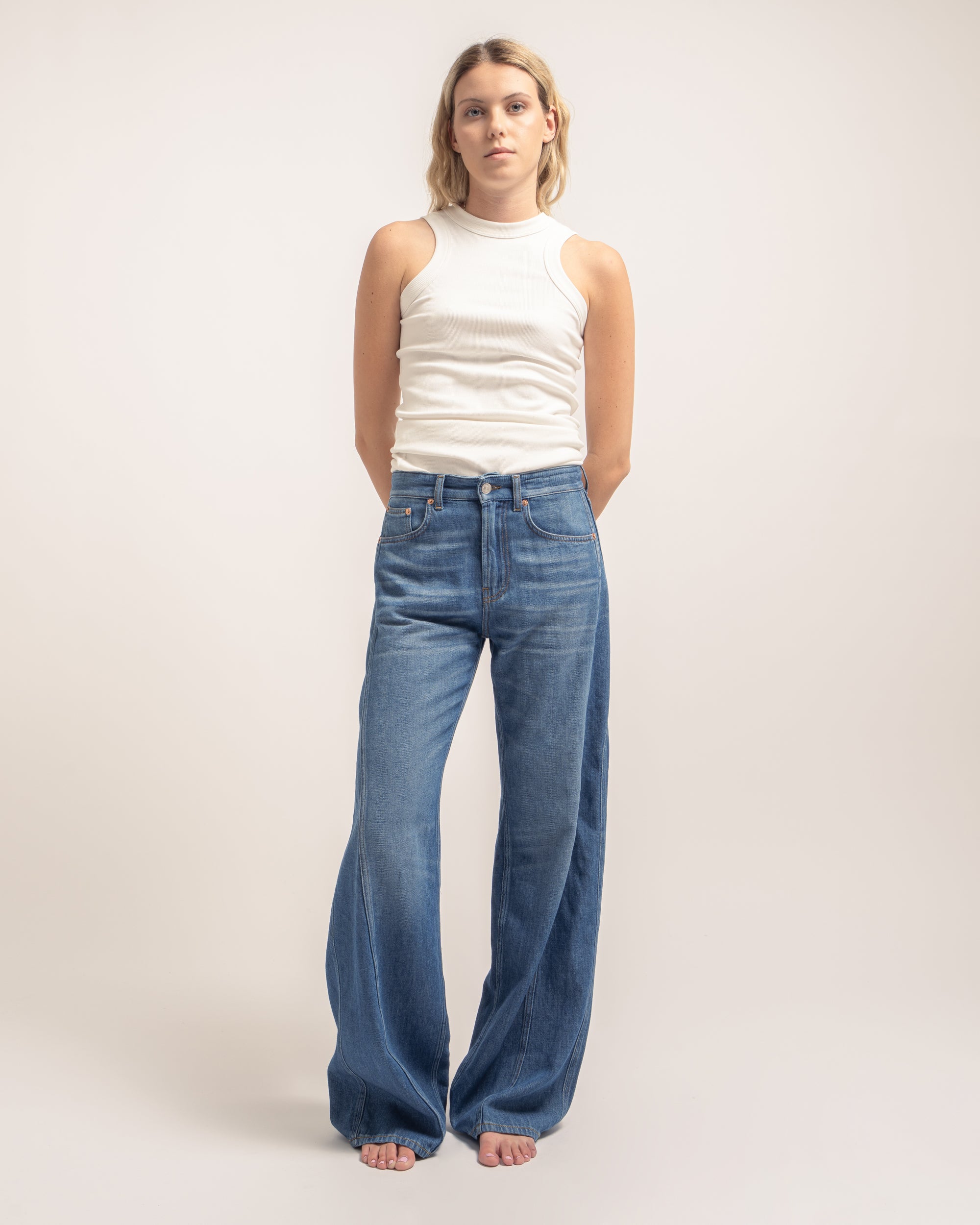 Resort jeans gamba ampia