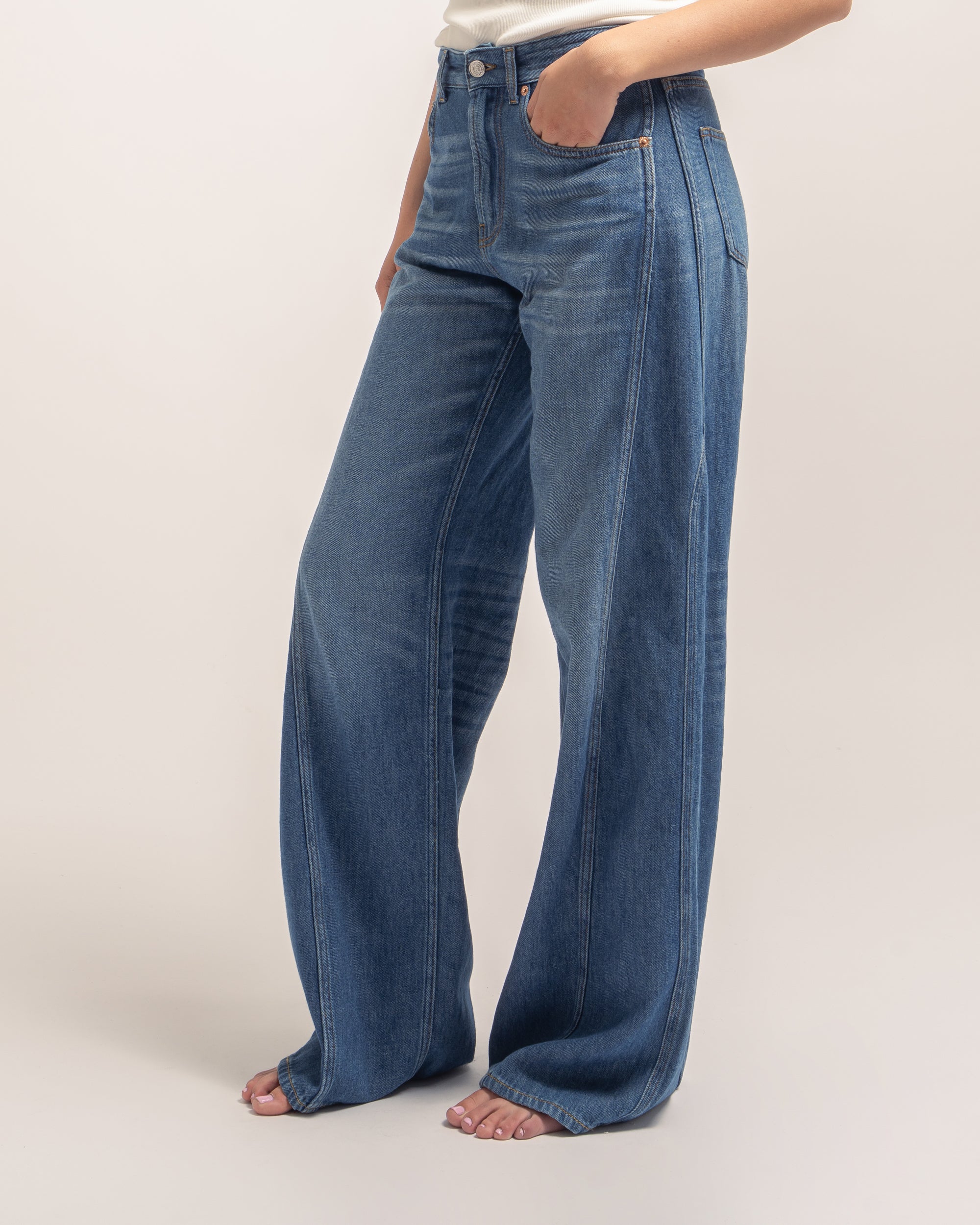 Resort jeans gamba ampia