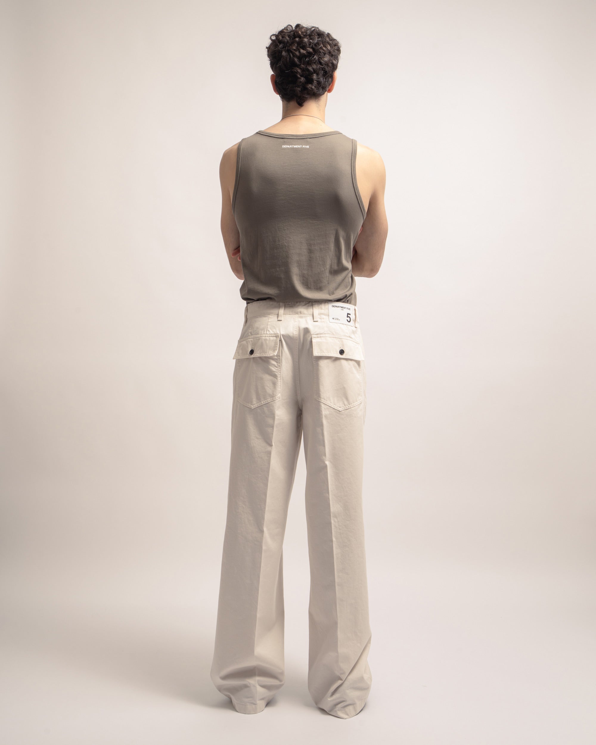 Rogers gabardine wide-leg trousers